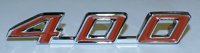 1967 - 1969 Firebird 400 Trunk Emblem