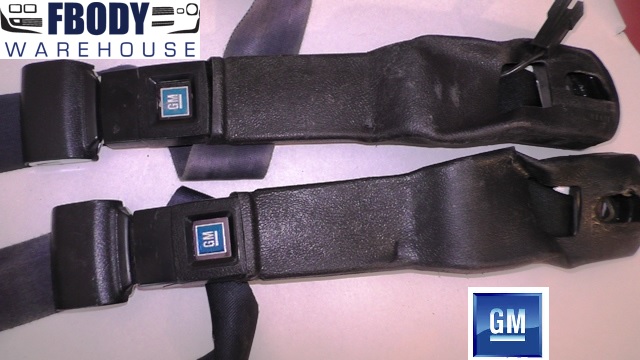 GM OEM Sapphire Blue Front Seat Belt Buckles For 82-92 Camaro Firebird – PAIR