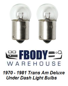 thumbnail image 2 of 1970-81 Firebird Trans Am & Camaro Front Dome Light Bulb – OEM Style, Clear (SK-20) 2 of 5