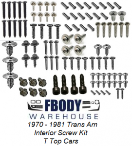 Interior Screw Kit