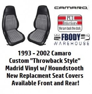 1993 - 2002 Camaro Custom Seat Covers 1969 Camaro Style PUI ... 1993 - 2002 Camaro Custom Seat Covers 1969 Camaro Style PUI ...